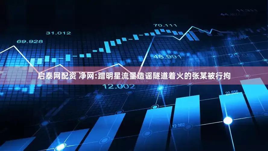 启泰网配资 净网:蹭明星流量造谣隧道着火的张某被行拘